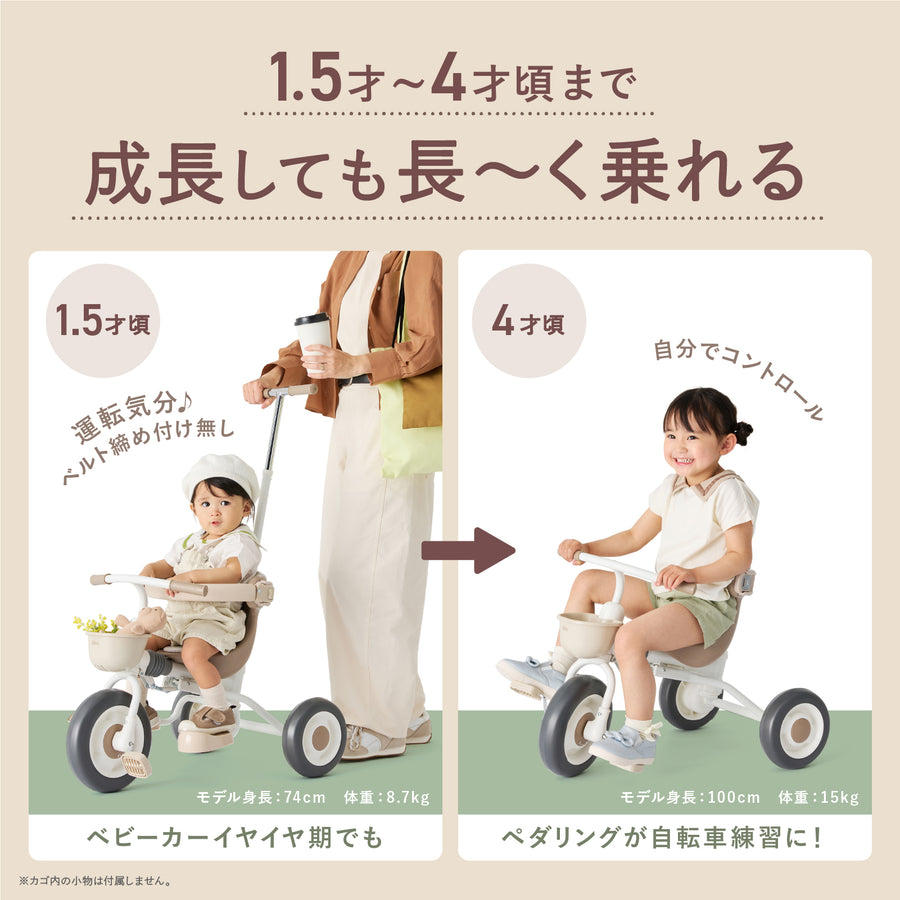 【送料無料】秒でたためる三輪車